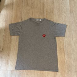 Vintage Cool Comme des Garçons Grey heart t-shirt