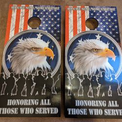 "Honor Those Who Served"  Cornhole Boards