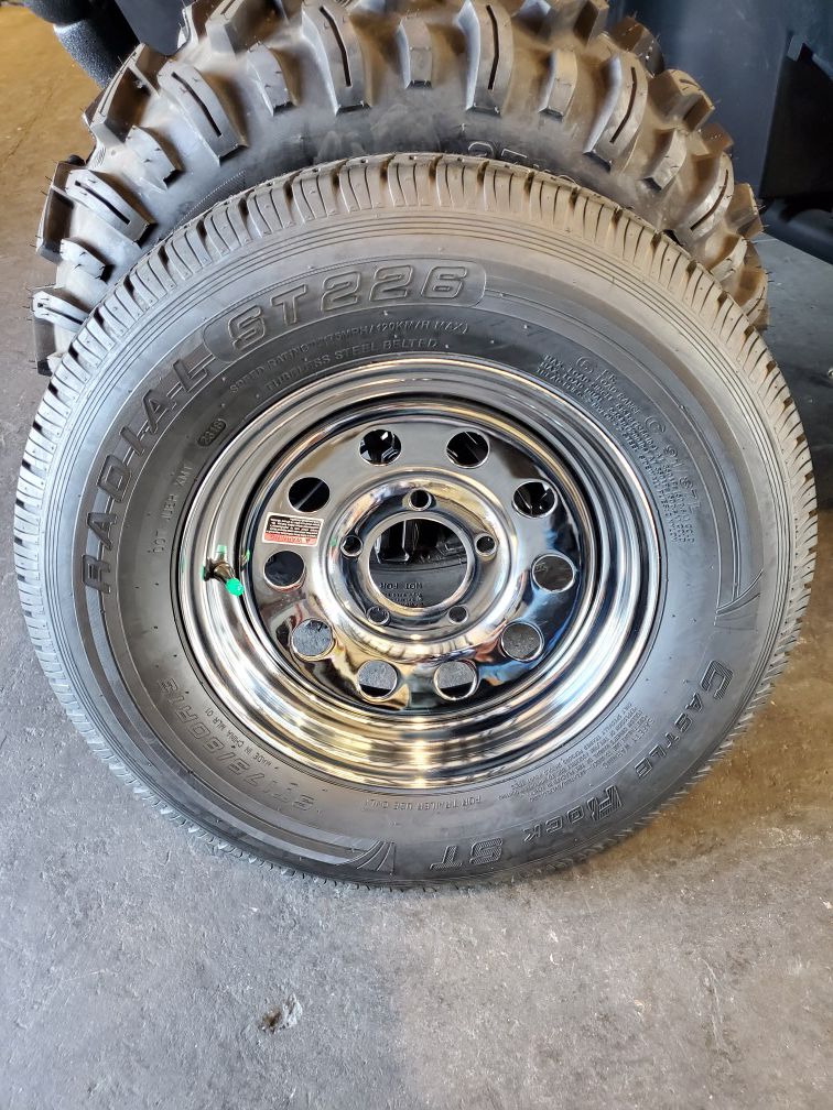 New Trailer Wheels and Tires 5 Lug 13x4.5