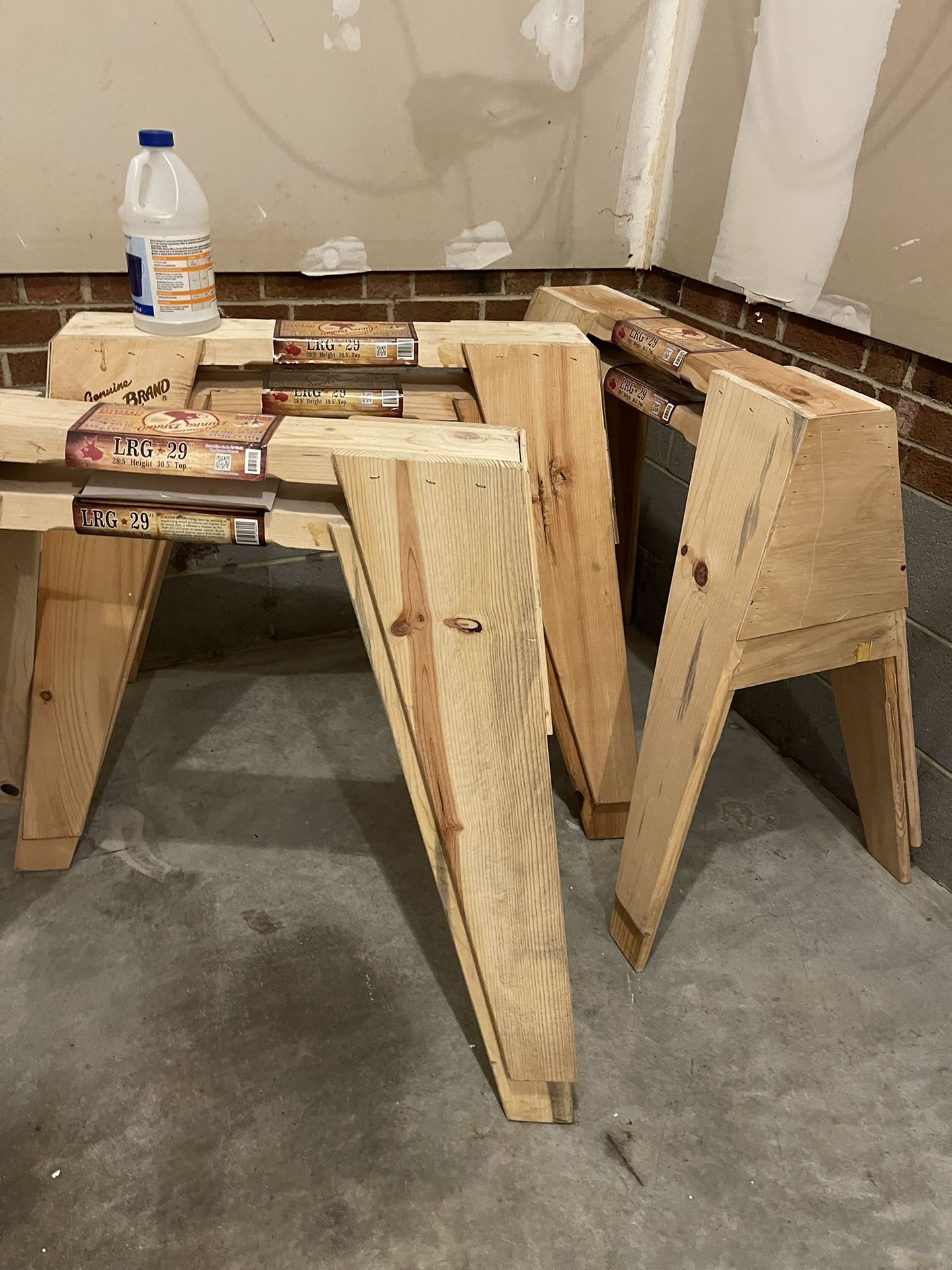 Burro Brand 1000-lb Capacity Wood Saw Horse PL16L