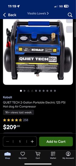 Kobalt air compressor