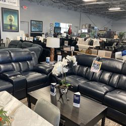 Leather Sofa loveseat 💙🔥 $1,899