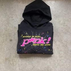 Sp5der (Spider) Worldwide M hoodie black and pink