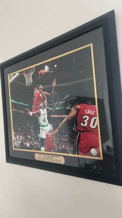 Signed LeBron James poster