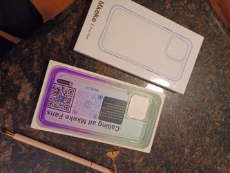 Pro Max 14 Clear Case Voilet / Turqoiuse