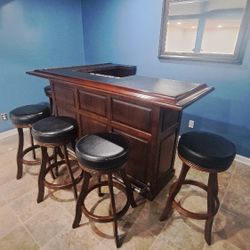Beautiful Cherry Wood Bar!