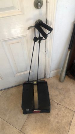 Sunny Health and Home stair-stepper with display