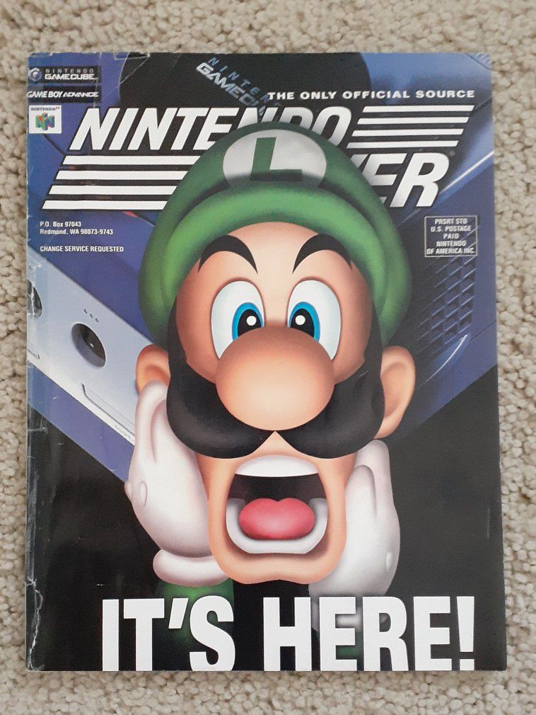 Nintendo Power Magazine Vol 150 Nov. 2001 Luigi's Mansion & Smash Bros With Poster