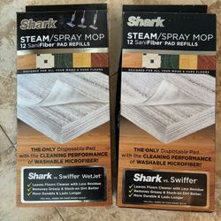 Shark Cleaning Steam/Spray Mop Pads 2 Boxes 24 Pads 