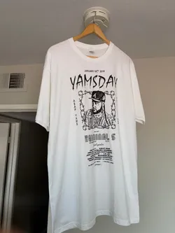 A$AP Yams Yams Day 2016 Terminal 5 NYC Memorial T-Shirt White XL A$AP Mob RARE