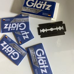 GLATZ, Supreme Stainless Steel Professional Shaving Razor Blades 