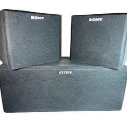 Sony Speaker System 2) SS-SR107 speakers,1) Center SS-CN107 Spker
