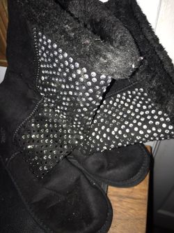 Justice fur lined boots