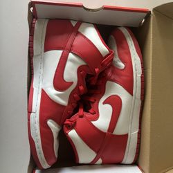 Red/white Nikes 
