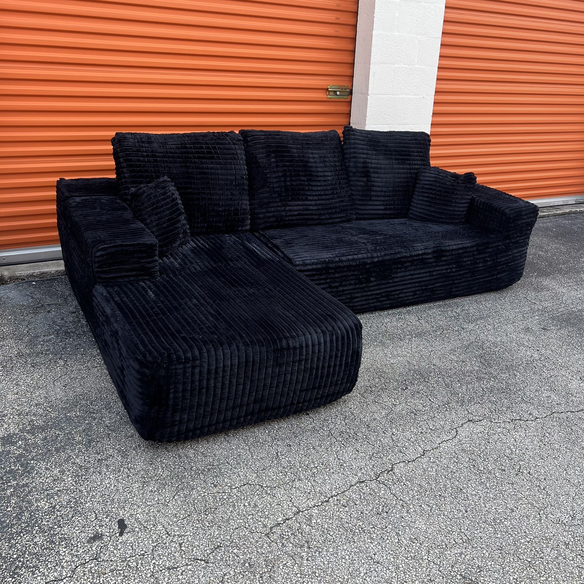 NEW Viral TikTok Black Sectional Couch π SAME DAY DELIVERY