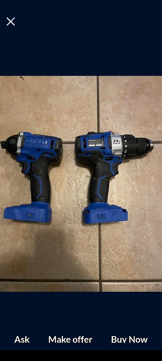 KOBALT IMPACT SET  WOOD WITH TOOLBAG 