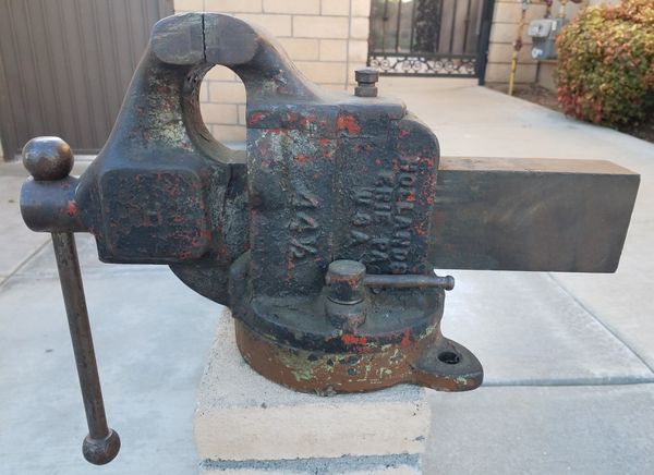 1930 S Hollands Work Bench Swivel Base Vise For Sale In Rancho