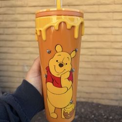 Disney Winnie The Pooh Hunny Drip Acrylic Cup 🍯