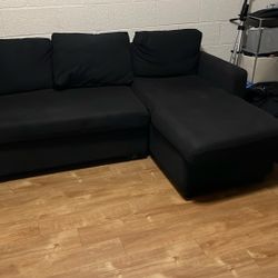Small Black Couch . Cleanable 