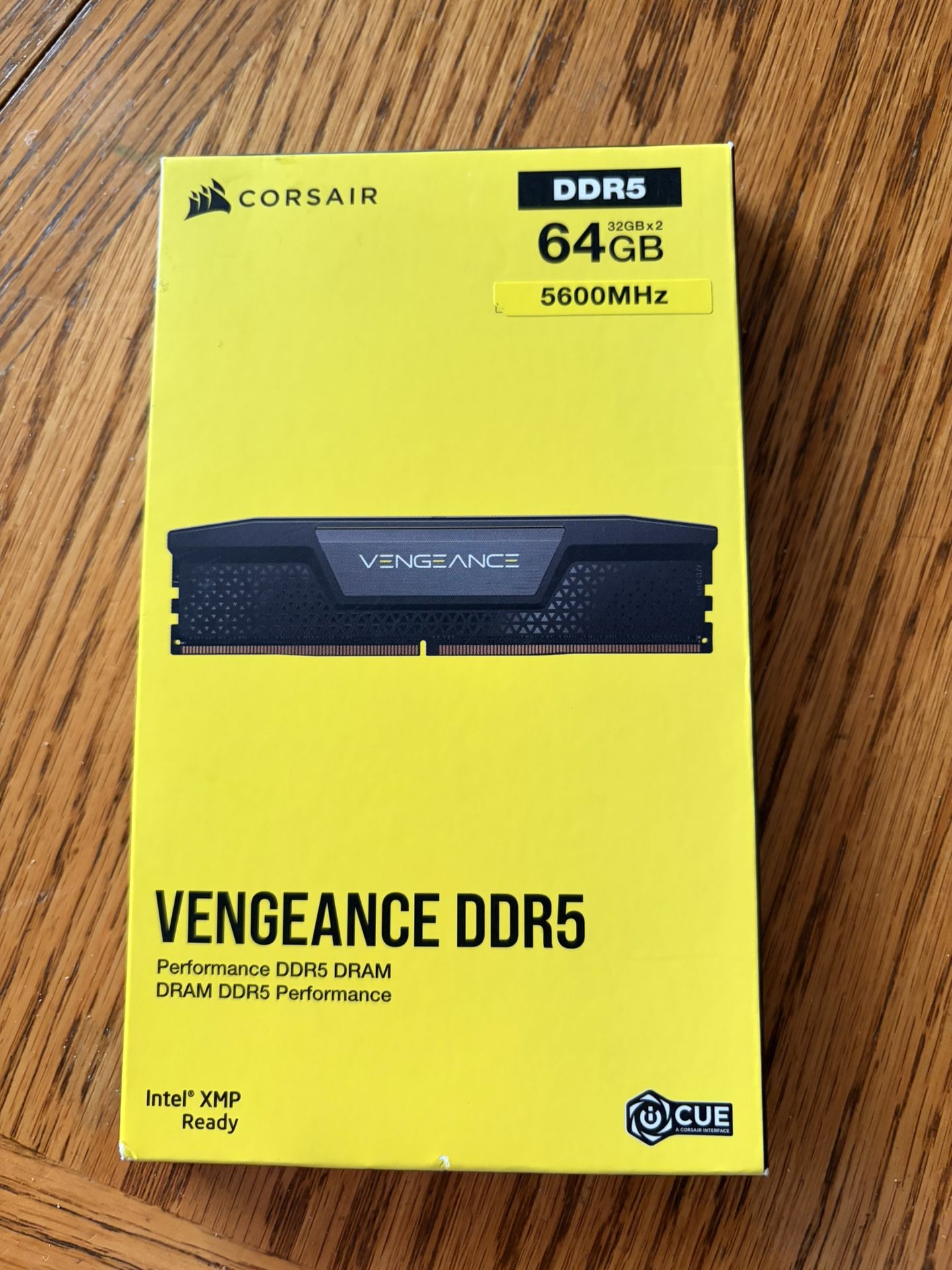UNOPENED Corsair Vengeance DDR5 DRAM, 5600MHz, 64GB (2x32)