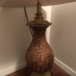 Antique Wooden Lamp 