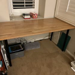 IKEA KARLBY countertop desk 74”x25”