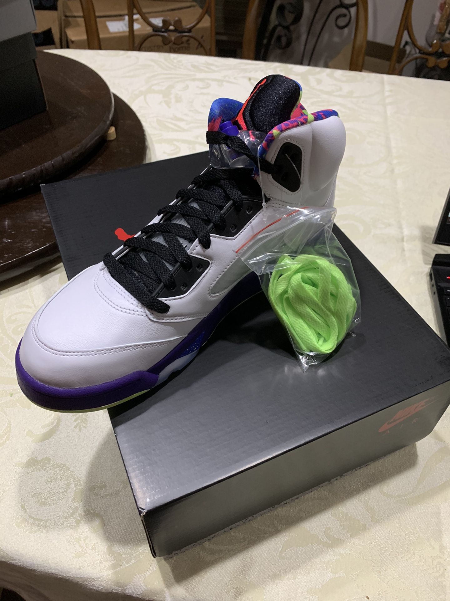 AIR JORDAN 5 GHOST GREEN ALT BEL AIR SIZE 9
