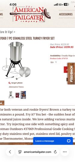 outdoor gourmet cooking set eastman company 7 piece set