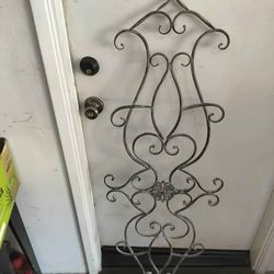 Large Ornate Wrought Iron Wall Art Decor