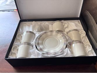NEW Coffee Espresso and Saucer Set