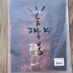 Travis Scott X Fc Barcelona Retro 200/2001 Home Jersey