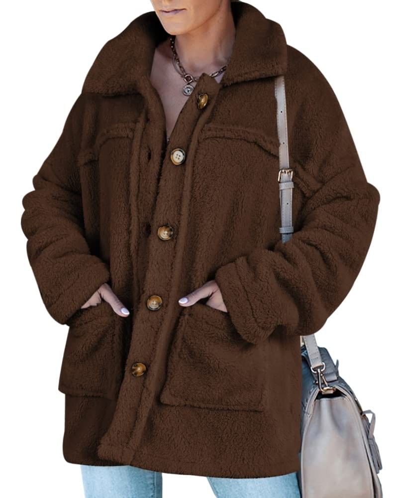 Teddy / Sherpa Jacket In Brown. Extra Large
