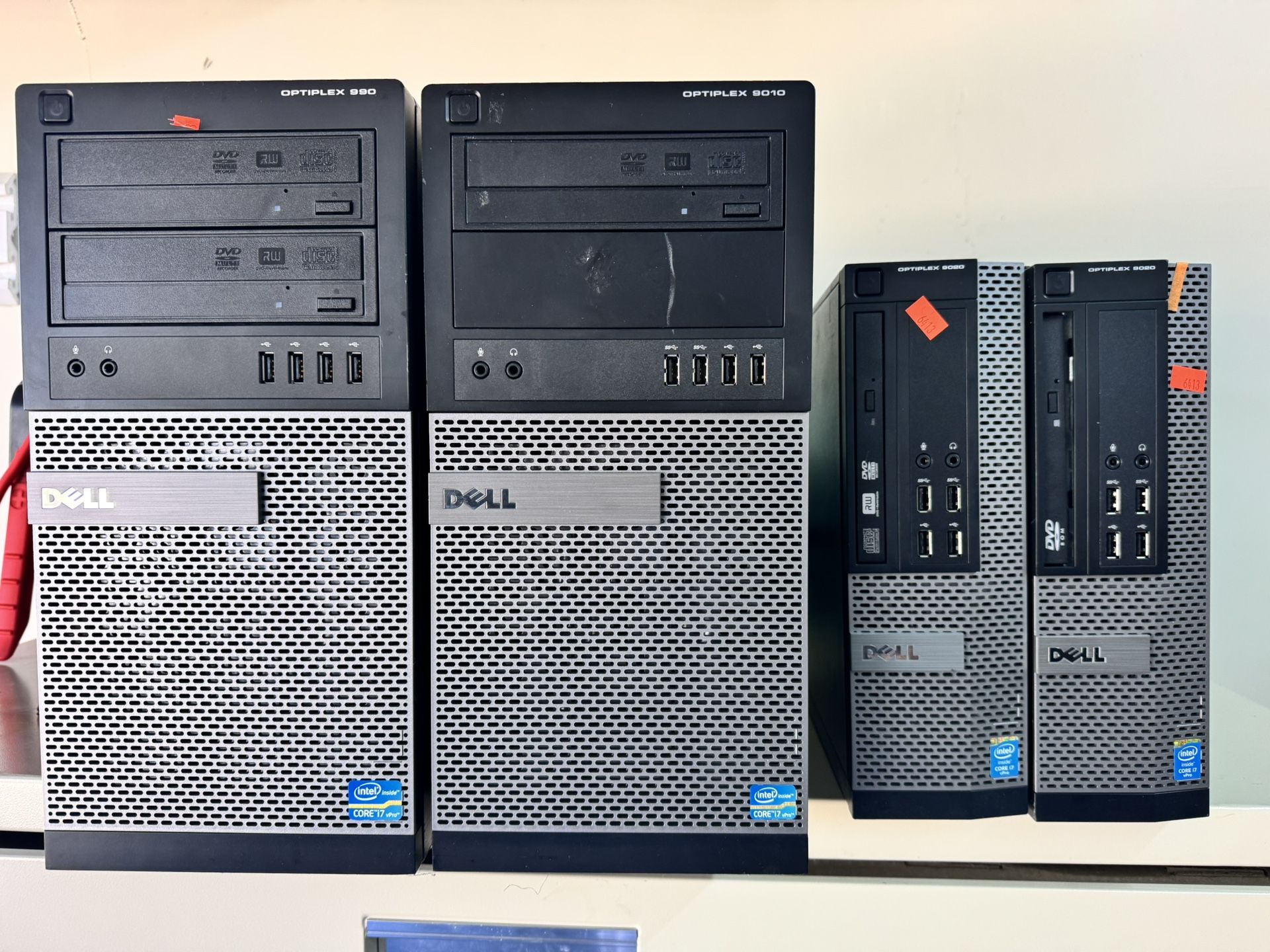 4 Desktop Computers – Intel i7 | 8GB RAM | No Hard Drives – $199 for All or $50 Each