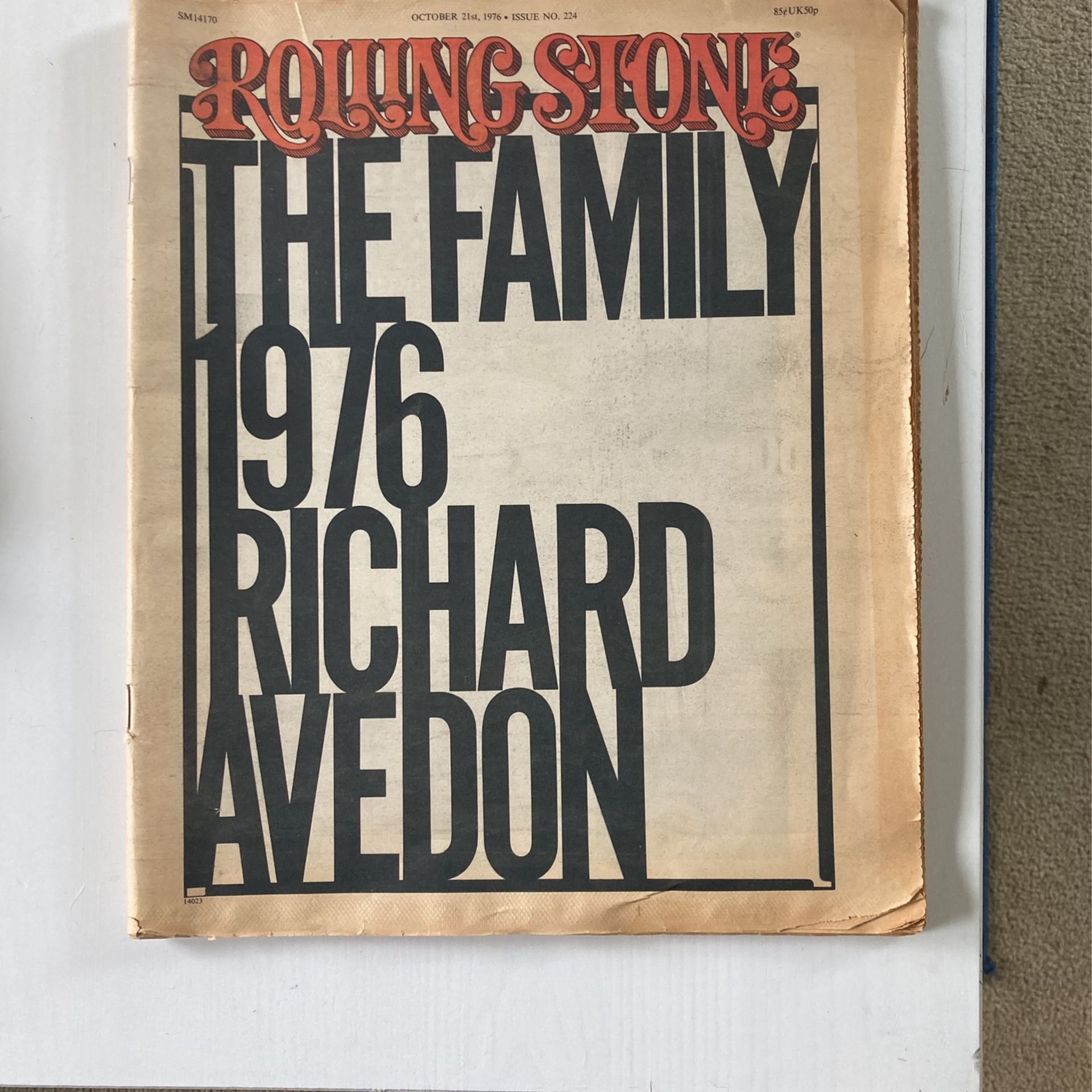 First Rolling Stone Magazine 1976