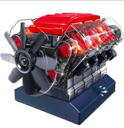 Playz Large V8 Engine Model Kit Build Your Own Mini V8 Engine kit that Runs