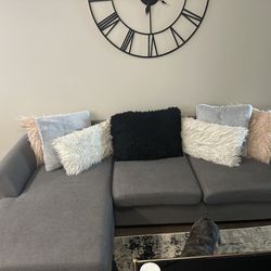 Gray Right Chaise Sectional