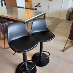 Set of 2 Adjustable Bar Stools - Like New 