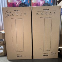 Klipsch (R-806FA) Reference Dolby Atmos Tower Speakers (Pair) ~ Audiophile Home Theater Performance | Cinema-Grade Sound