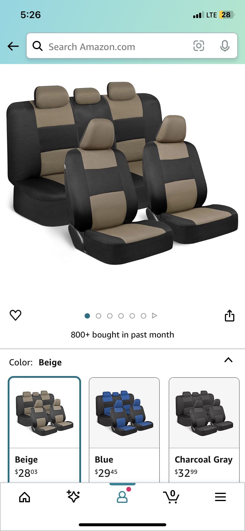 Pro Seat Covers Full Interior Beige on Black Set