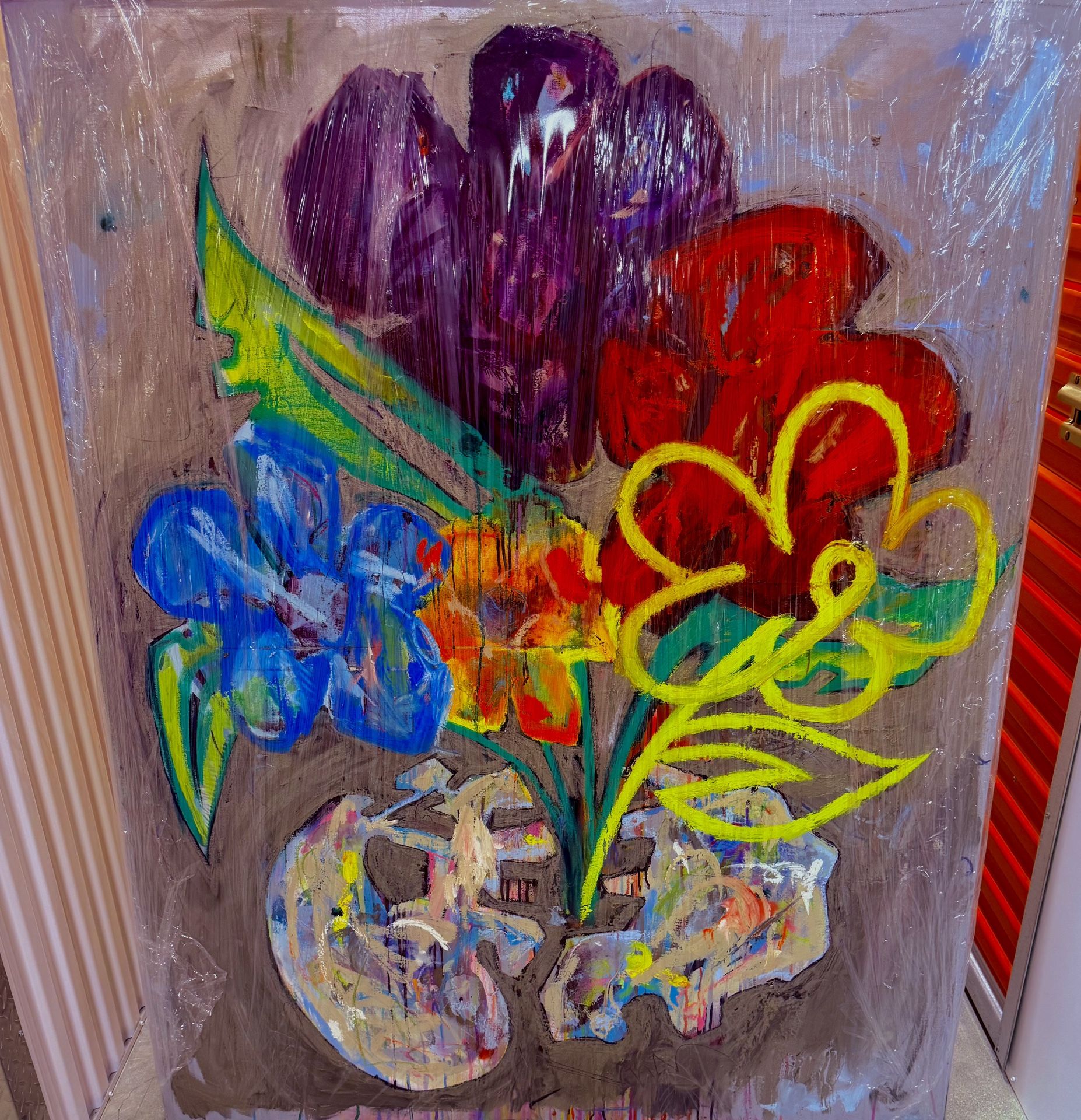 “Breath of Life” by Sorin Lilico (2020) – Large Original Abstract Floral Painting