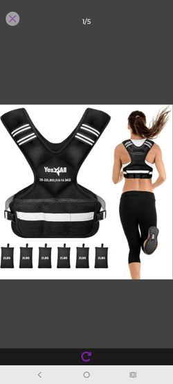 Yes4All Adjustable Weighted Vest with Reflective Strip
Adjustable Weight Range with Secure Fit Design for Strength Training, Running, Walking, Bodywei