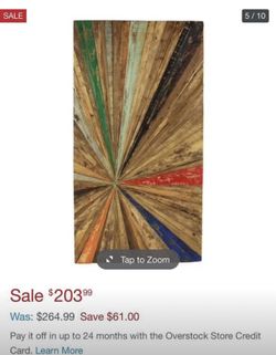 Teak wood - outdoor decoration - wall decor - rustic - patio furniture