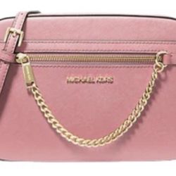 michael kors Jet Set Large Saffiano Leather Crossbody Bag 