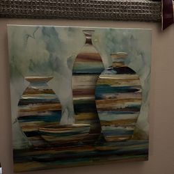 Painted wall poster