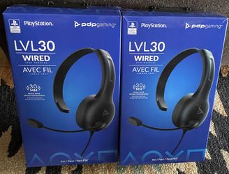 PLAY STATION LVL 30 Wired Chat Headset $7