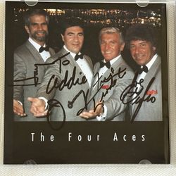 THE FOUR ACES  WE ARE SINGERS     CD  SIGNED / AUTOGRAPHED By All 4