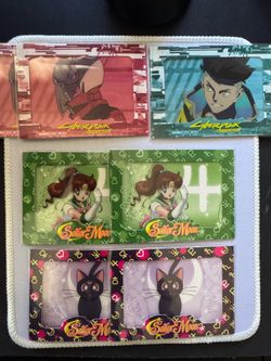 Sailor Moon and Cyberpunk Cybercel cards