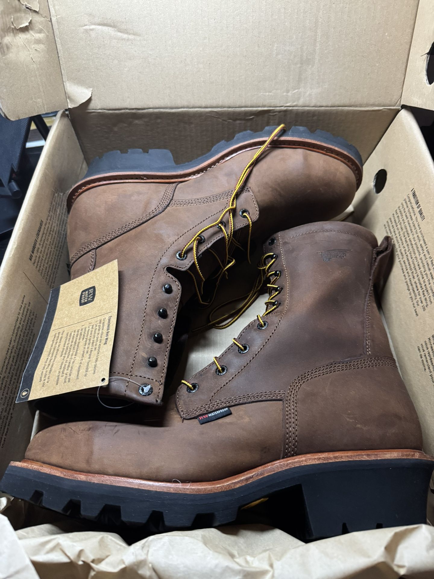 RED WING BOOTS LOGGER, Brown 4417 (NEW)!!! STEEL TOE!