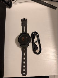 Garmin Instinct® 3 AMOLED, Rugged GPS Smartwatch, 50mm, Charcoal