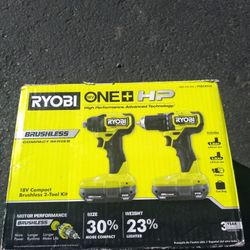 Ryobi Brushless Drill Kit $120